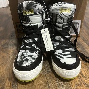 Cougar Wink Waterproof Winter Boots, Black/White, Women's 7 EU37 UK 4.5